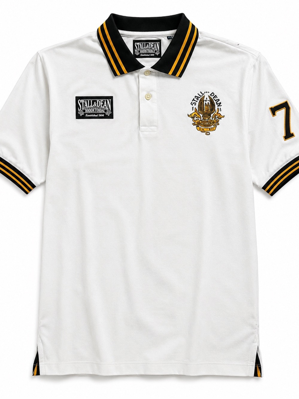 Stall & Dean Brooktondale Polo Shirt White 3XL NWT